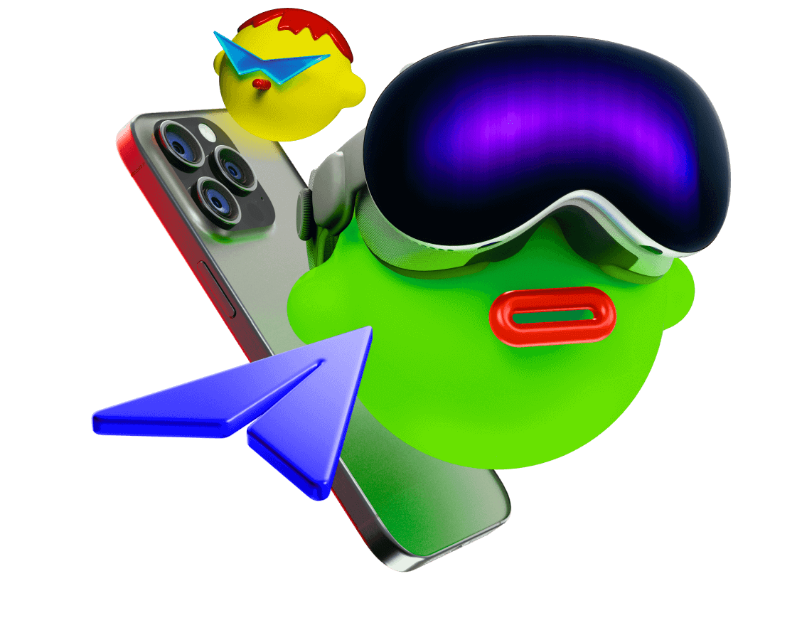 Дарим три айфона и очки Apple Vision Pro